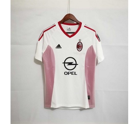 AC Milan 02/03 Away White UCL Final Soccer Jersey